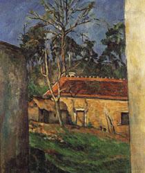 Farm Courtyard in Auvers, Paul Cezanne